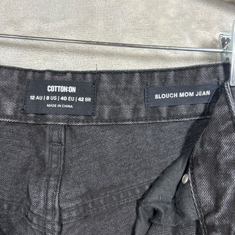Cotton On Slouch Mom Jean Sz 8 Black - Picture 8 of 10